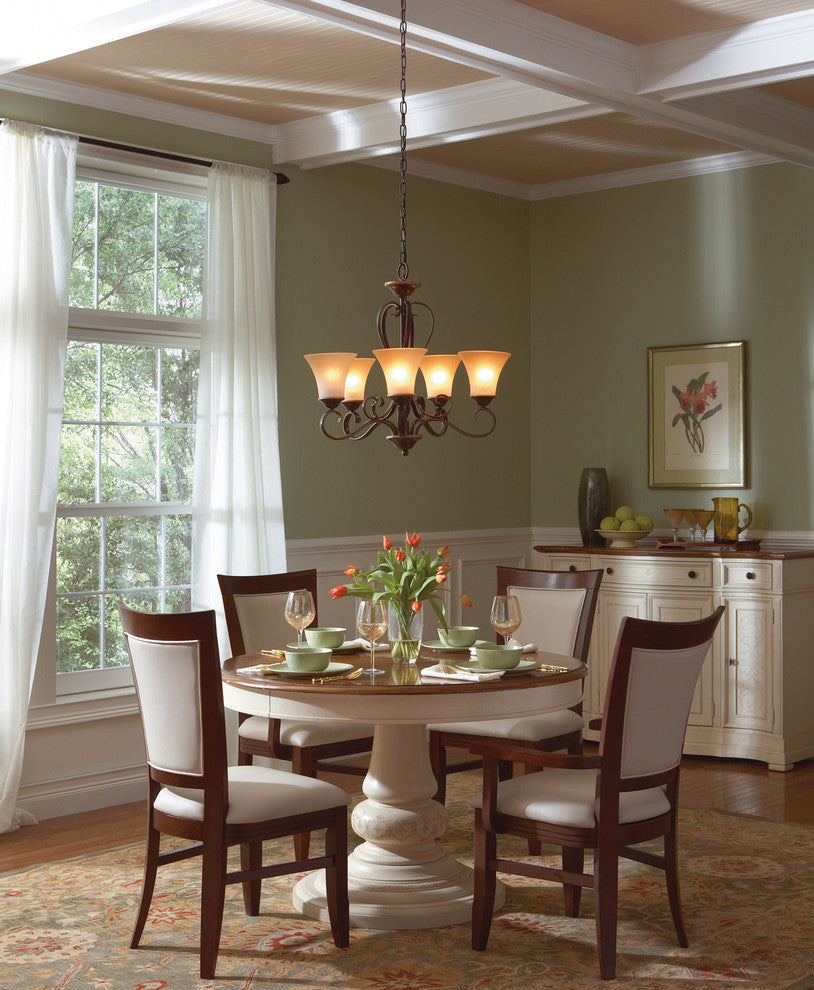 Quoizel DH5005PN Five Light Chandelier Duchess Palladian Bronze