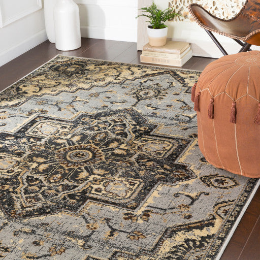 Surya Paramount PAR-1091 8'10"x12'10" Rug, Gray/Black/Khaki/Dark Brown/Beige