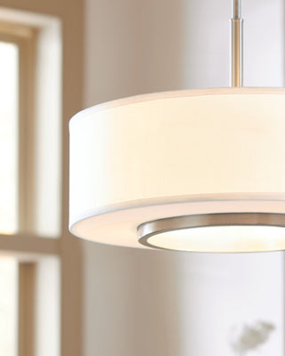 Generation Lighting 7728002EN3 Nance 2 Light 16"W LED Pendant - Brushed Nickel