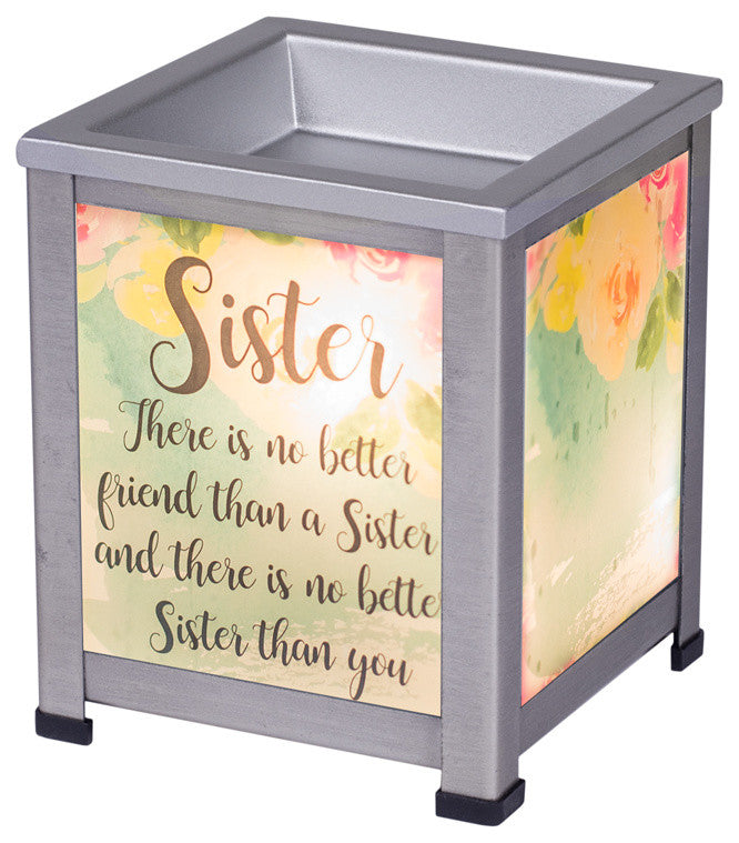 Sister No Better Friend Than You Glass Warmer
