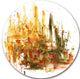 Abstract Composition Art, Abstract Round Wall Art, 23"