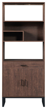 Gewnee 75.9"Modern Open Bookshelf