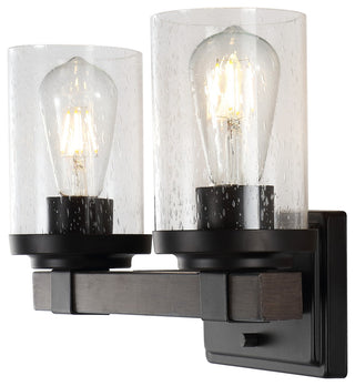 Bungalow Iron LED Vanity Light, Oil Rubbed Bronze, 2 Bulb