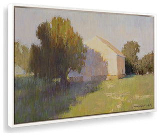 "Dawn's Rustic Charm" - A Canvas Print Celebrating Countryside Serenity