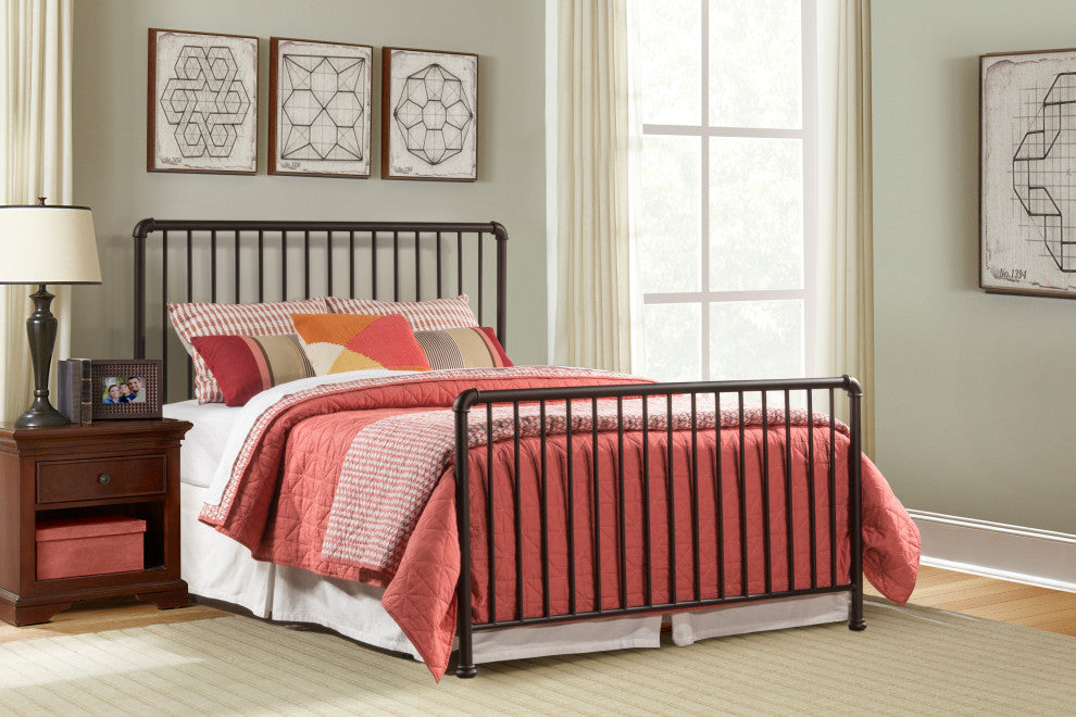Hillsdale Brandi Queen Metal Bed With Frame With Spindle Design