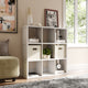 Solid Wood 9 Cube Storage Organizer, White