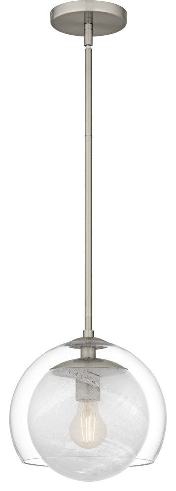 Eslinger One Light Mini Pendant in Brushed Nickel