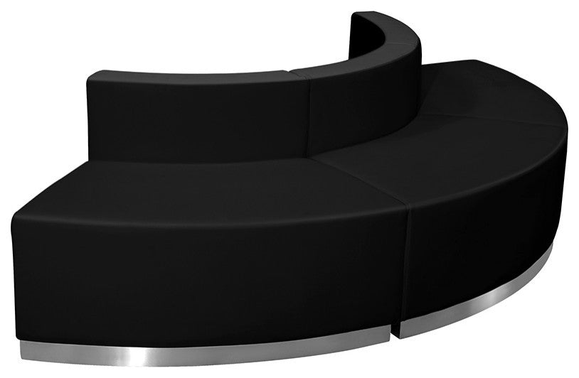 Hercules Alon Series Black Leather Reception Configuration, 3 Pieces