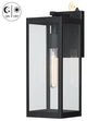 16.5" H 1-Light Dusk to Dawn Black Outdoor Wall Lantern Sconce
