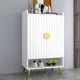 Yellar Nordic Shoe Storage Cabinet 5 Shelves Entryway Shoe Cabinet, White
