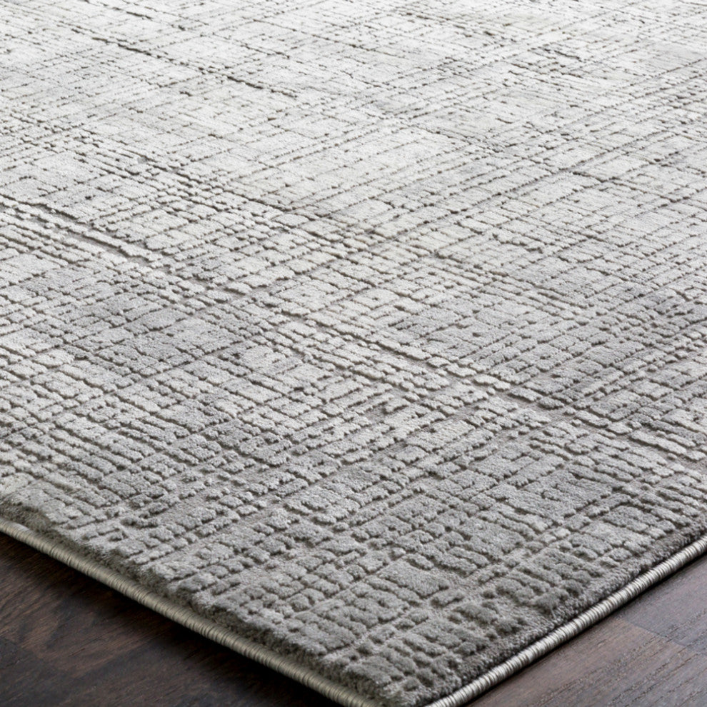 Surya Tibetan TBT-2306 2'7"x7'7" Rug, Taupe/Medium Gray/Cream