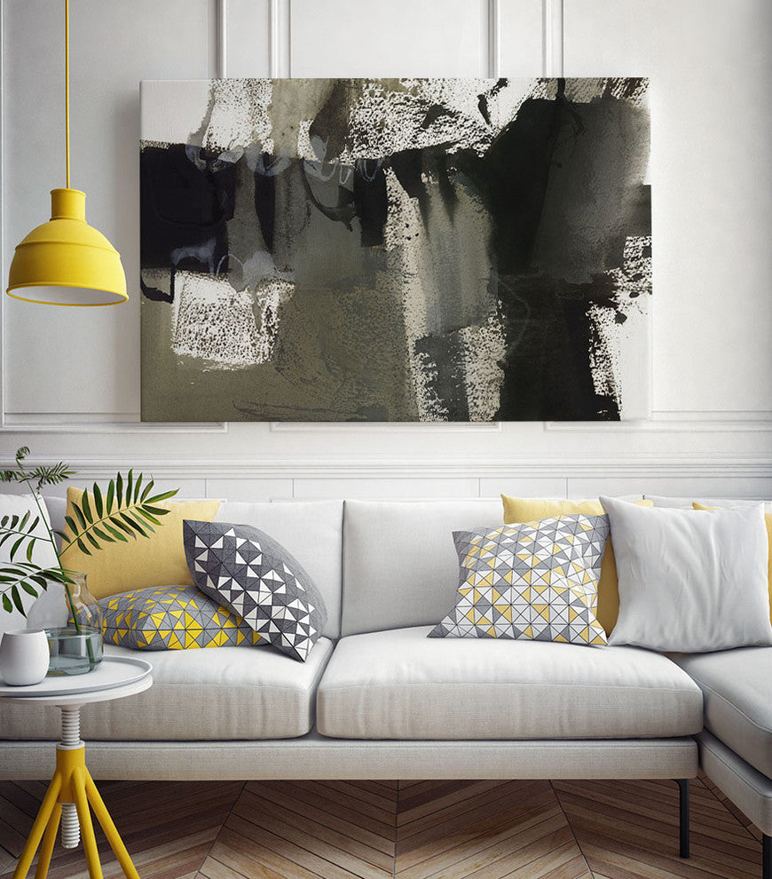 "Midnight Abstract VI" Museum Mounted Canvas Print, 16"x20"