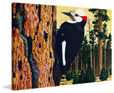 "Woodpecker" Painting Print on Wrapped Canvas