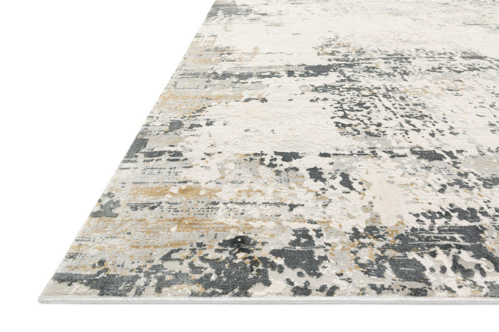 Sienne Rug, Ivory and Granite, 5'3"x7'8"