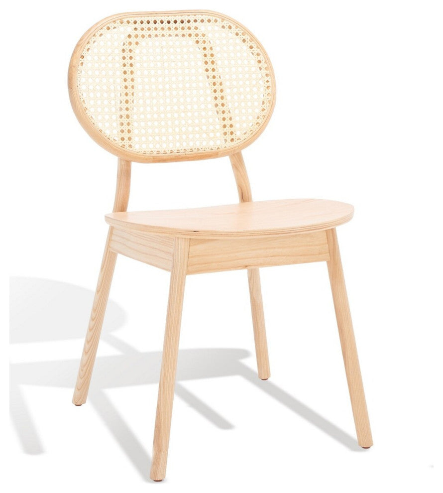 Safavieh Couture Kristianna Rattan Back Dining Chair, Natural
