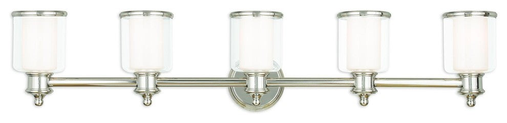 Middlebush 5-Light Bath Vanity, Polished Nickel