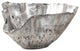 Cast Onyx Bowl, Silver Leaf, Large