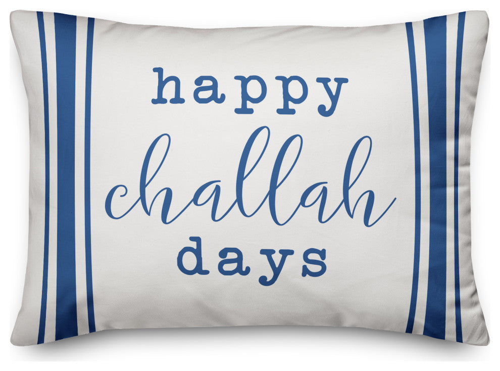 Happy Challah Days 14"x20" Throw Pillow Cover
