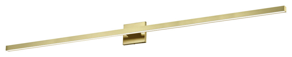 Arandel Vanity Light, 4"D, 36W LED, Aged Brass, White Acrylic Diffuser