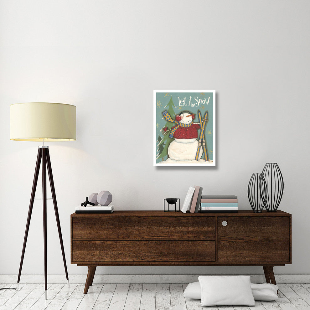"Snowman Season III" Digital Paper Print by Anne Tavoletti, 24"x30"