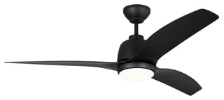 Avila Coastal LED 54" Ceiling Fan, Midnight Black