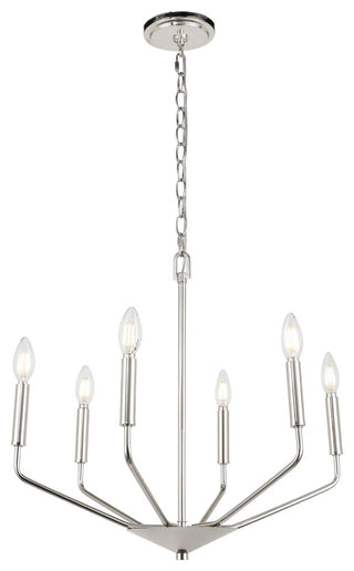Chrome Finish 6-Light Pendant