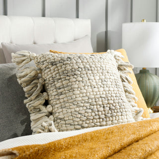 Surya Narvik Gray Pillow Cover 13"H X 20"W