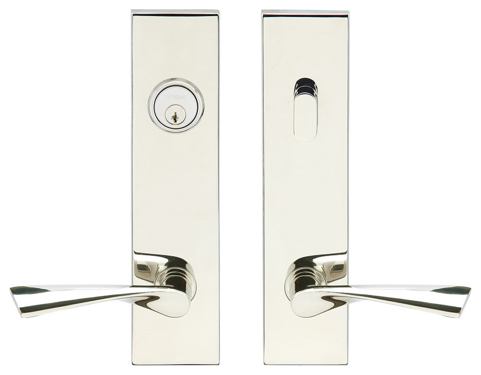 Breeze Lever, Tubular Entry, Single Cylinder, RH, Polished Stainless Steel