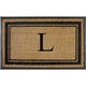 A1HC Markham Border Flocked Extra Large Monogrammed Doormat, 30"X48", L