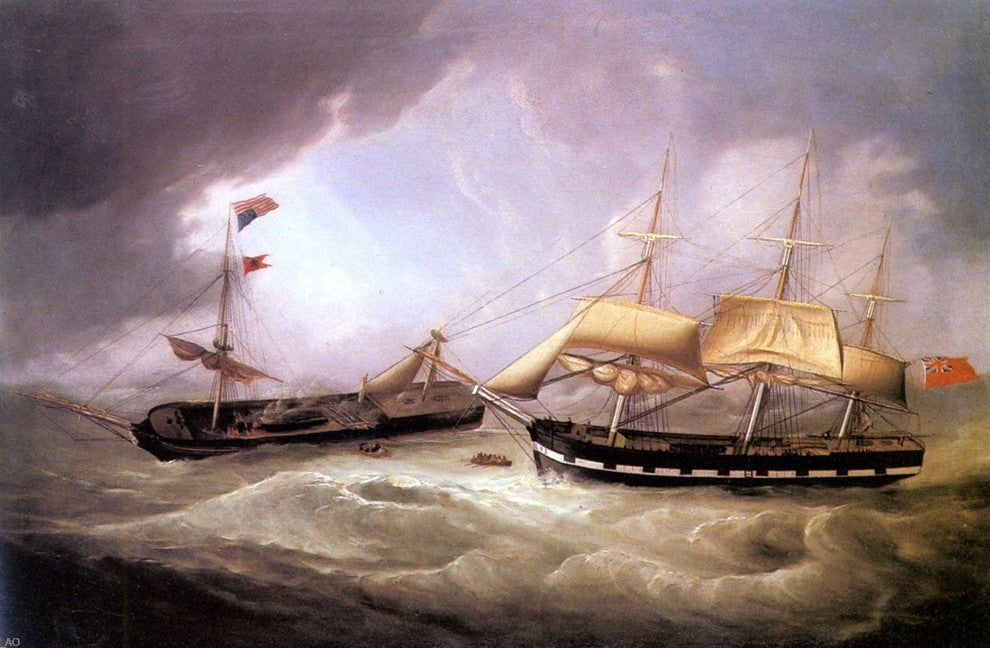 Joseph Heard Passengers from the Dismasted U.S. Merchantman Wall Decal