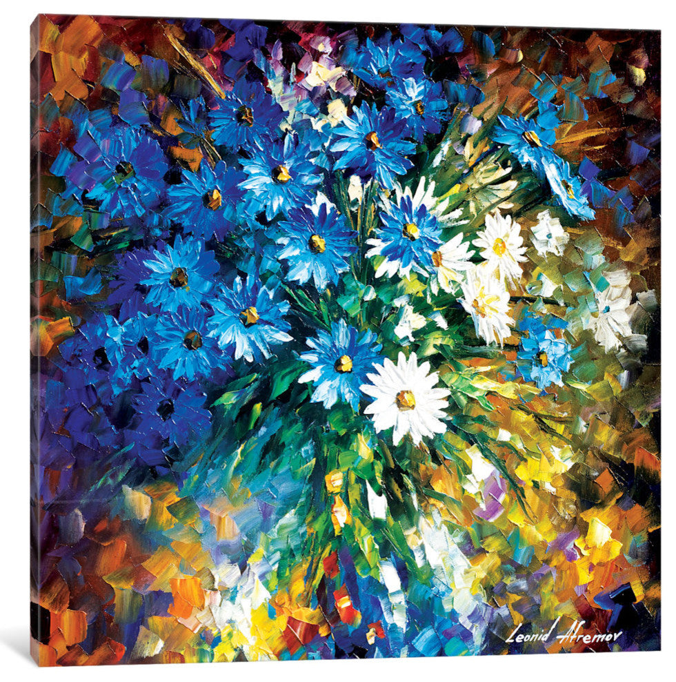 "Bouqet Of Happiness Gallery" by Leonid Afremov, 18x18x1.5"