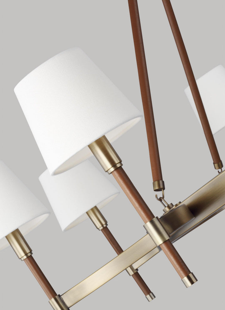 Katie Large Chandelier, Time Worn Brass