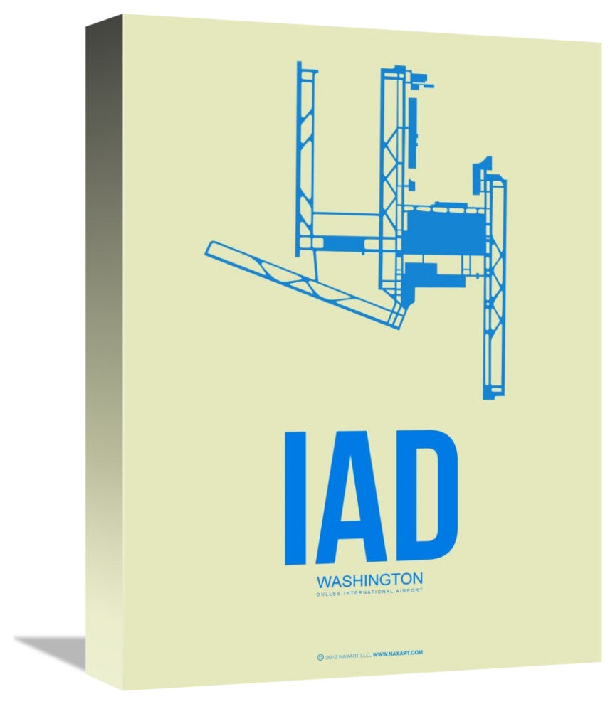 "IAD Washington Poster 1" Fine Art Print