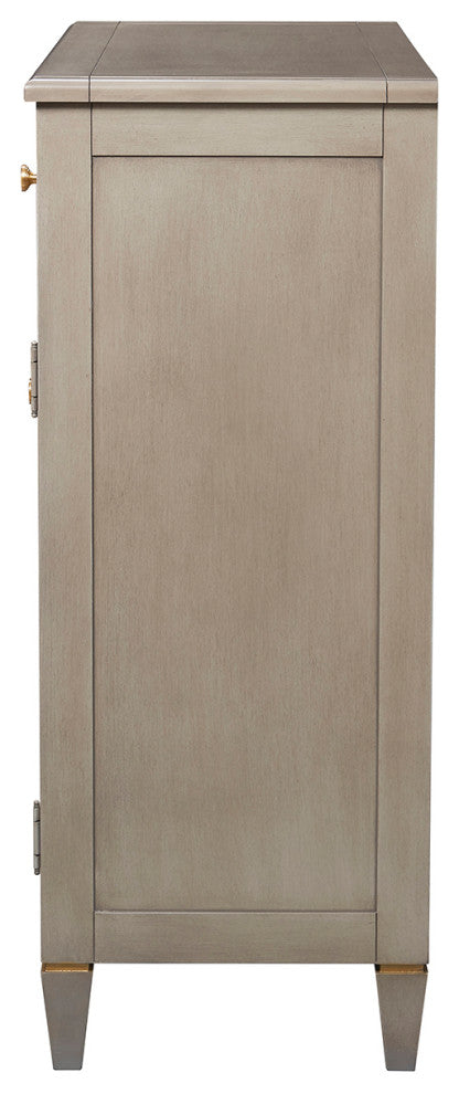 Dauphin Handpainted Entryway Storage Cabinet, Gray Cashmere