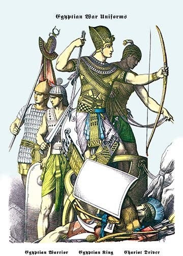Egyptian War Uniforms: Egyptian Warrior, King and Driver