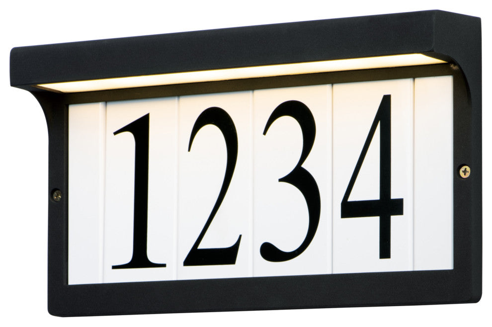 Maxim 53610 13"W LED Outdoor Address Light - Black
