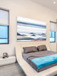 "Hidden Blue Mountains" Print on White Wood, 60"x40"