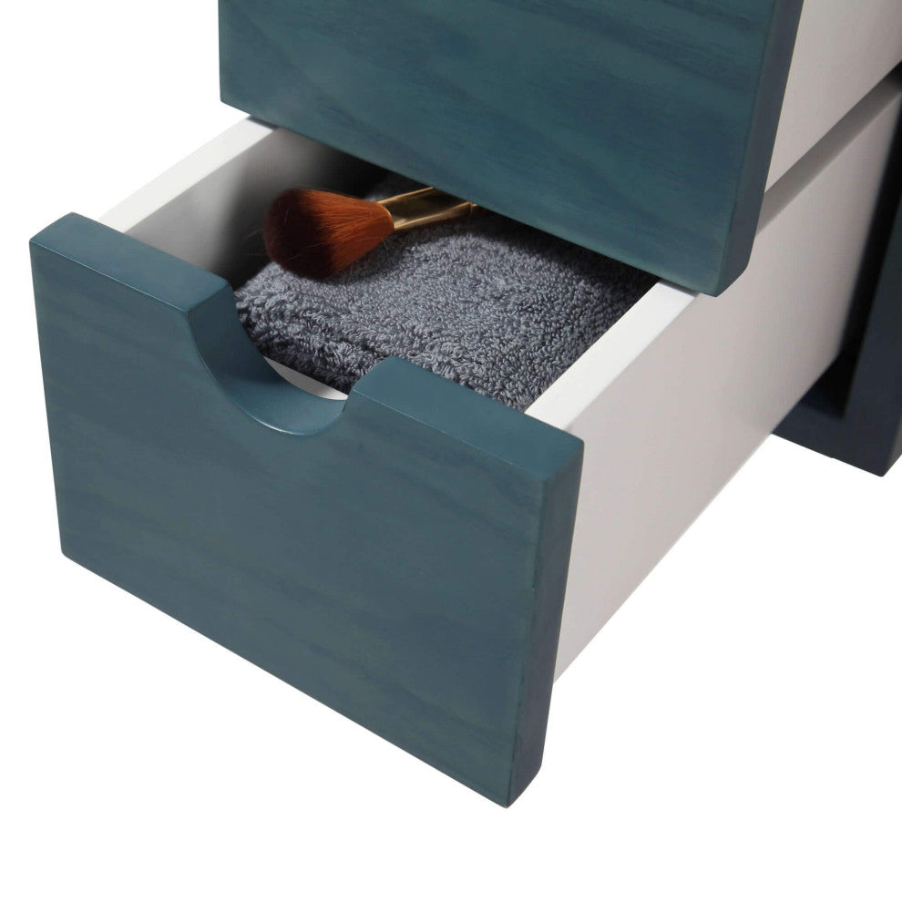 Shawbridge Collection Additional Drawers For Bathroom Vanity, Blue