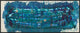 60x24 Blue Maps, Framed Artwork, Black