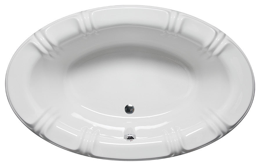 Malibu Juno Oval Soaking Bathtub 78x48x22 Biscuit
