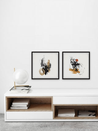 Direct Answer Diptych, Set of 2, 12x12 Panels