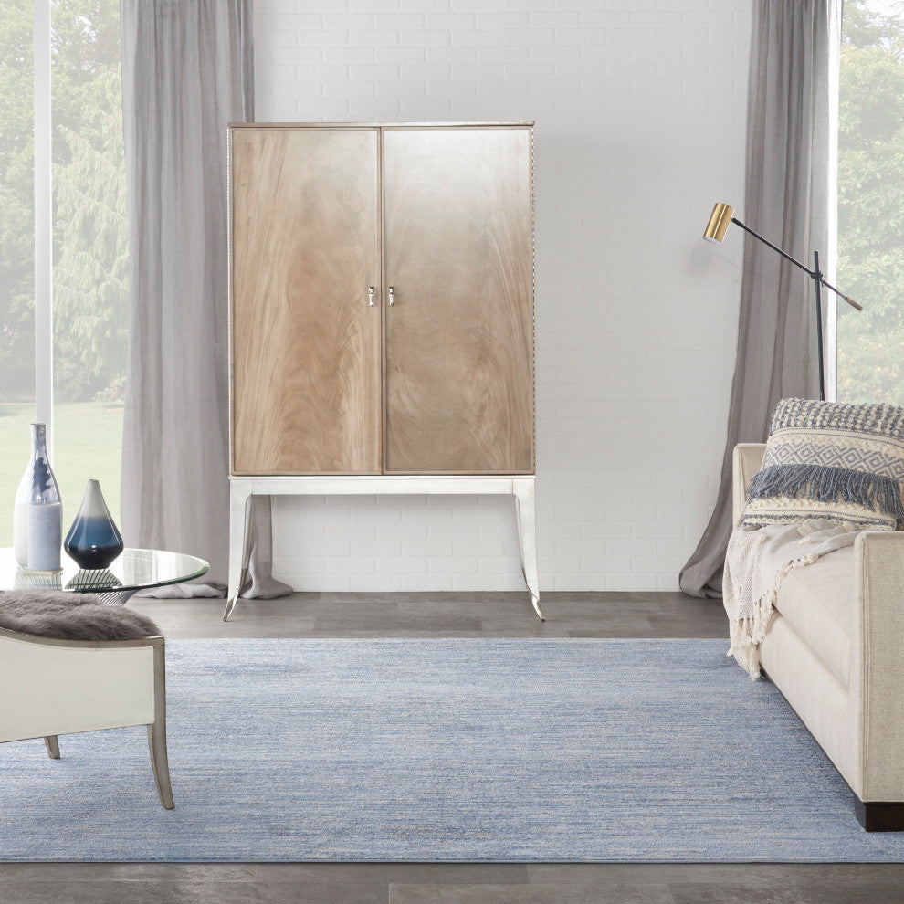 Nourison Essentials 9' x Square Blue/Grey Outdoor Area Rug