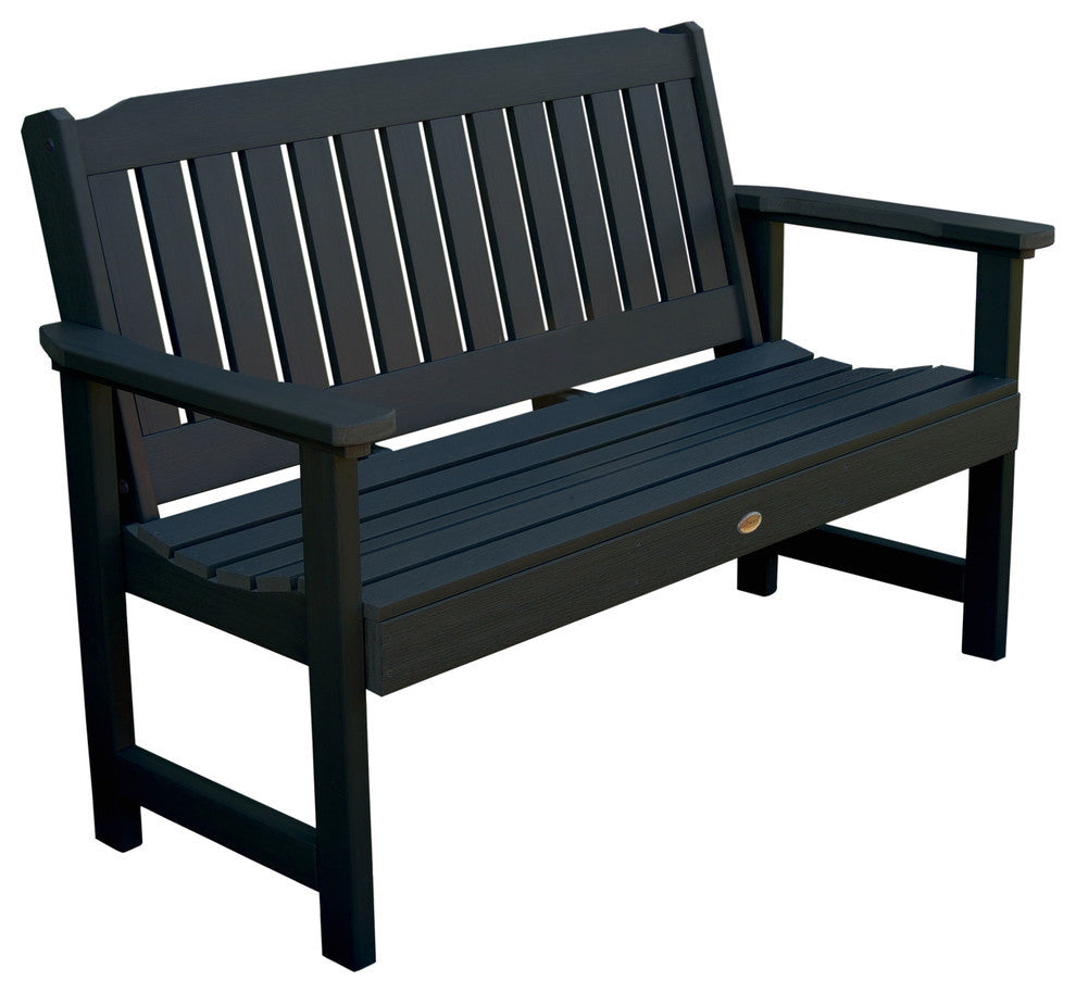 Lehigh Garden Bench, Black, 4'