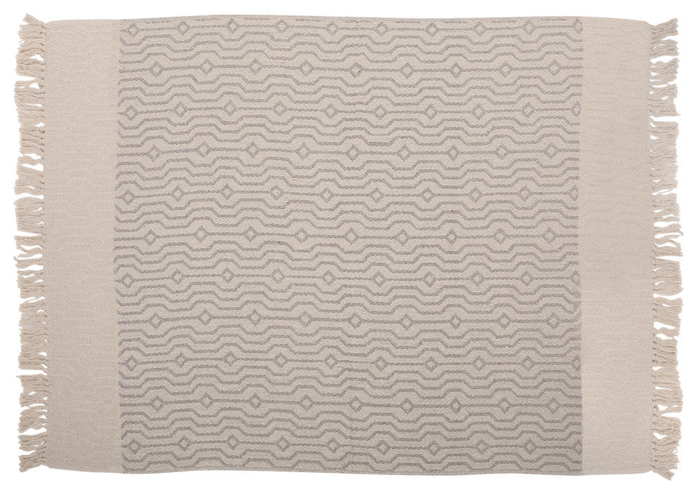 Freda Boho Handcrafted Cotton Throw Blanket