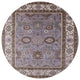 Ahgly Company Indoor Round Mid-Century Modern Area Rugs, 7' Round