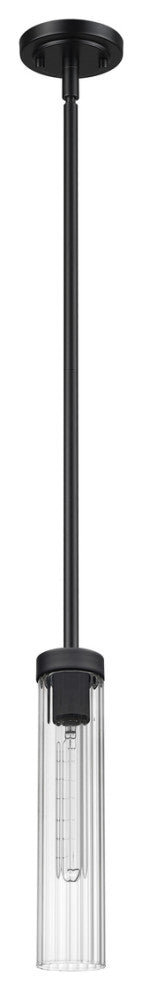 Z-LITE 1-Light Pendant, Matte Black