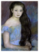 "Young Girl With Dark Brown Hair" Print by Pierre-Auguste Renoir, 29"x38"