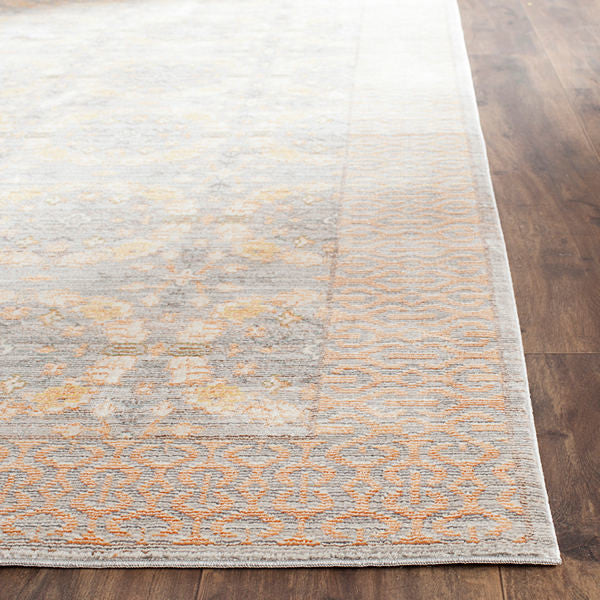 Safavieh Valencia Val210F Rug, Light Grey/Multi, 2'3"x8'0" Runner