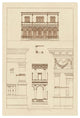 "Palazzo del Consiglio at Padua, Villa Farnesia" Print by J. Buhlmann, 22"x32"