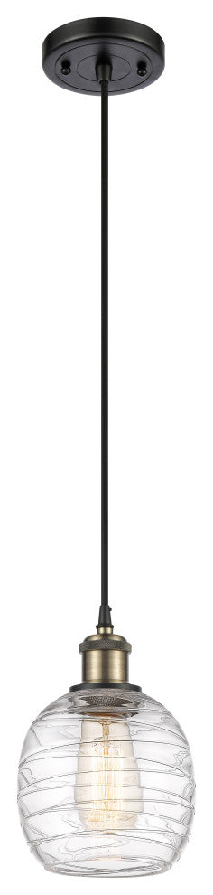 Innovations 516-1P-BAB-G1013 1-Light Mini Pendant Black Antique Brass